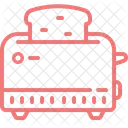 Grille Pain Pain Electronique Icône