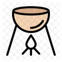 Grilled Burner Cooking Icon