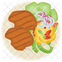 Grilled Chicken Healthy Icon