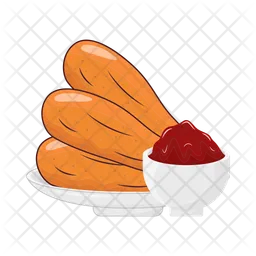 Grilled chicken thighs  Icon