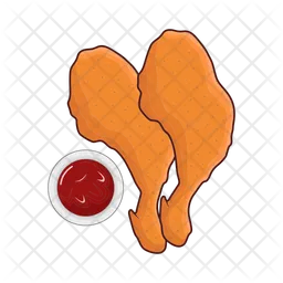Grilled chicken thighs  Icon