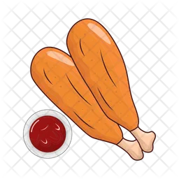 Grilled chicken thighs  Icon