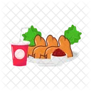 Grilled chicken wings  Icon