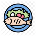 Grilled Fish Seafood Cooked Fish Icon