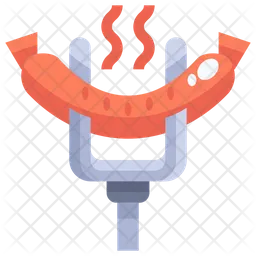Grilled hot dog  Icon