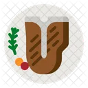 Grilled Meat Meat Bone Icon