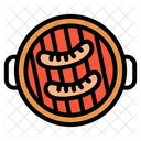 Barbecue Sausage Food Icon
