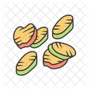 Grilled vegetables slices  Icon