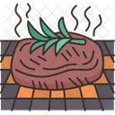 Grilling Steak Cook Icon