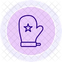 Grilling Mitt Line Icon Icon