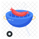 Cooking Grill Grilling Sausage Roasted Sausage Icon