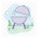 Grilltopf Grill BBQ Grill Symbol