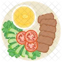 Gegrillt Wurst Dipping Symbol