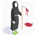 Grim Reaper Spooky Icon