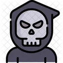 Grim Reaper Spooky Frightening Icon