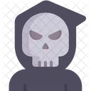 Grim Reaper Spooky Frightening Icon