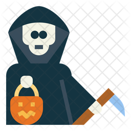 Grim Reaper Icon - Download in Flat Style