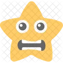 Grimacing Irritated Star Icon