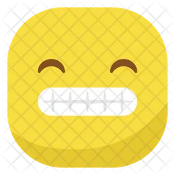 Grimacing Face With Smiling Eyes Emoji Icon