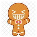 Smile Face Gingerbread Icon