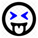 Grin Tongue Squint  Icône