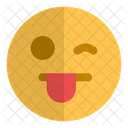 Grin Tongue Wink Icon