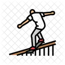 Grind Skateboard Sport Icon