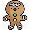 Gringerbread Man Kawaii Christmas Icon