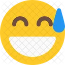 Grinning Cold Sweat Icon