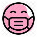 Grinning Emoji With Face Mask Emoji Icon
