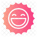Grinning Emoji Expression Icon