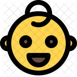 Grinning Baby Emoji Icon