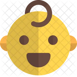 Grinning Baby Emoji Icon