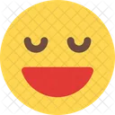 Grinning Closed Eyes Icon