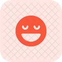Grinning Closed Eyes Icon