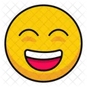 Grinning Face With Smiling Eyes Icon