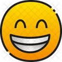 Grinning Face With Smiling Eyes  Icon