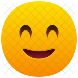 웃는 눈으로 웃는 얼굴 Emoji 아이콘
