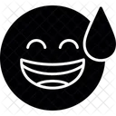 Grinning Face With Sweat  Icon