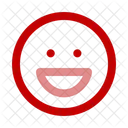 Grinning Emoji Face Icon