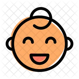 Grinning Smiling Eyes Baby Emoji Icon