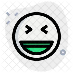 Grinning Squinting Emoji Icon