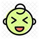 Grinning Squinting Baby Icon