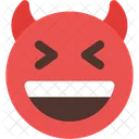 Grinning Squinting Devil Icon