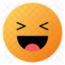 Grinning Squinting Face Emoji Face Icon