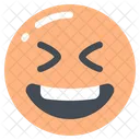 Grinning Squinting Face Icon