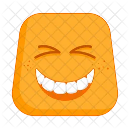 Grinning squinting face Emoji Icon