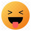 Grinning Squinting Face With Tongue Emoji Face Icon