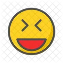 Grinning With Closed Eyes  Icon