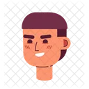 Grinning with confidence latinoamerican young adult man  アイコン